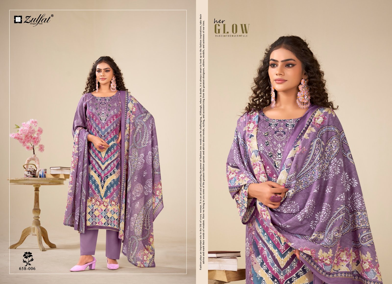 AAYAT VOL 16 ZULFAT (cotton Dupatta) - Image 6