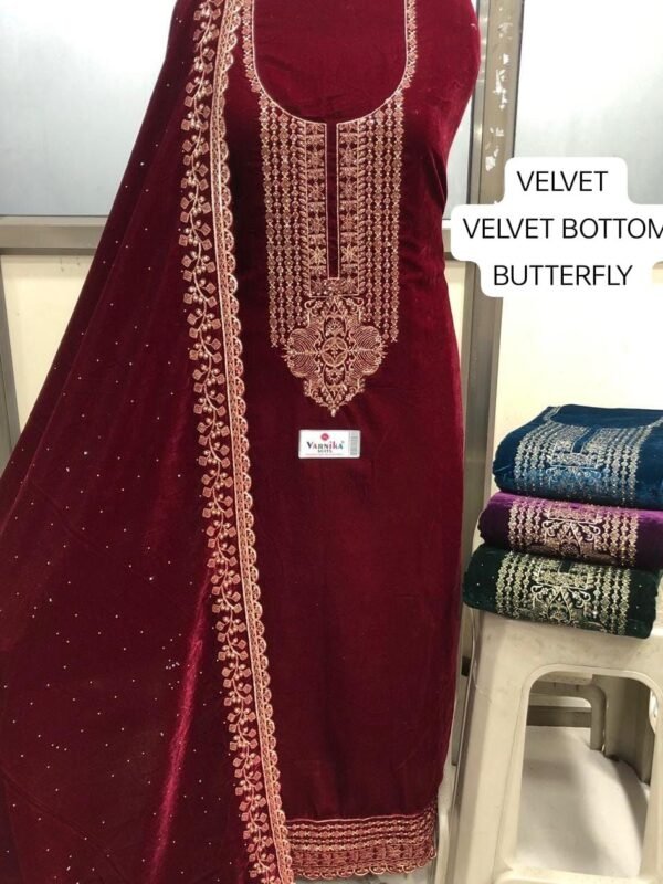 BUTTERFLY VARNIKA VELVET(winter collection)