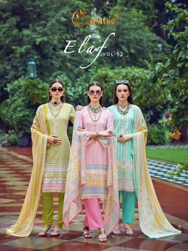 ELAF VOL 2 COSMOS (Cotton Dupatta)