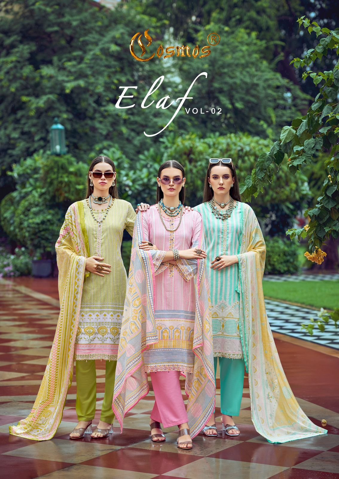 ELAF VOL 2 COSMOS (Cotton Dupatta)