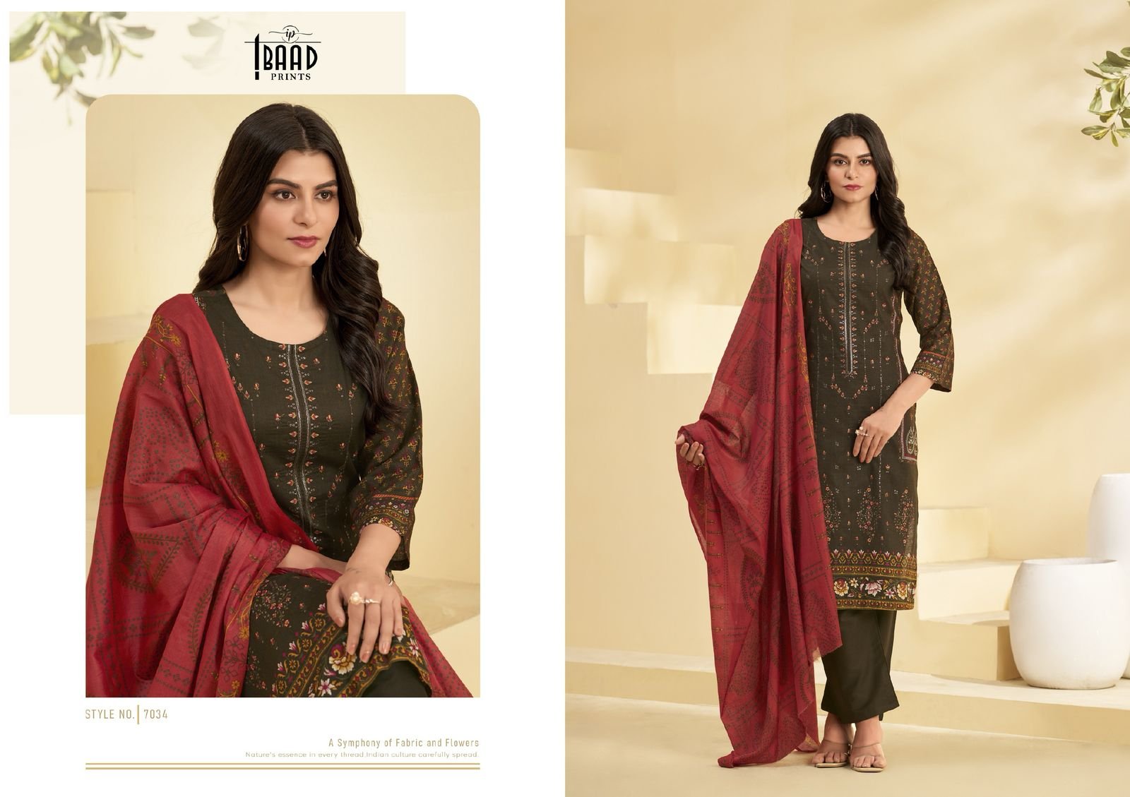 EMBROIDERED VOL 2 IBAAD (cotton Dupatta) - Image 7