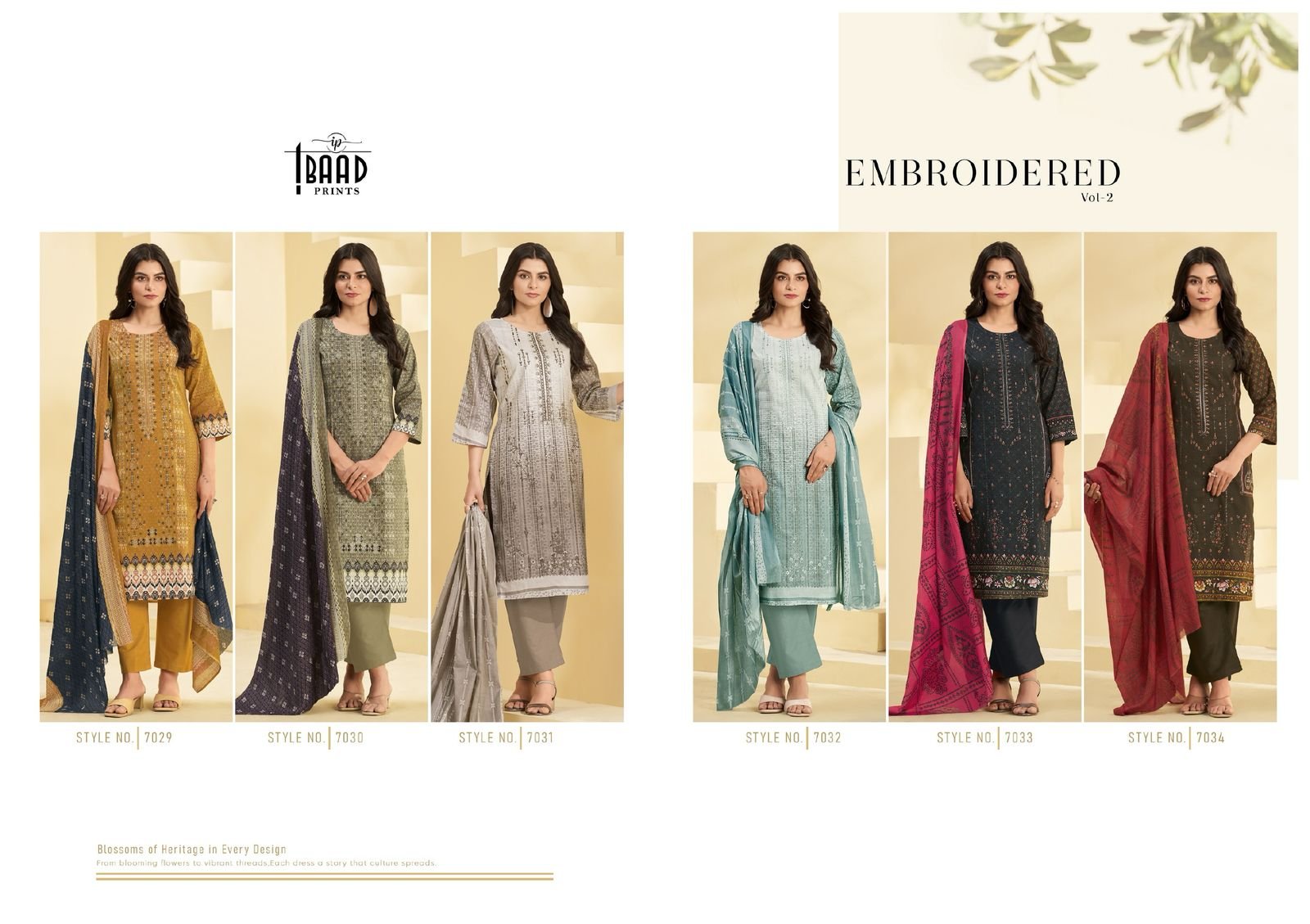 EMBROIDERED VOL 2 IBAAD (cotton Dupatta) - Image 9