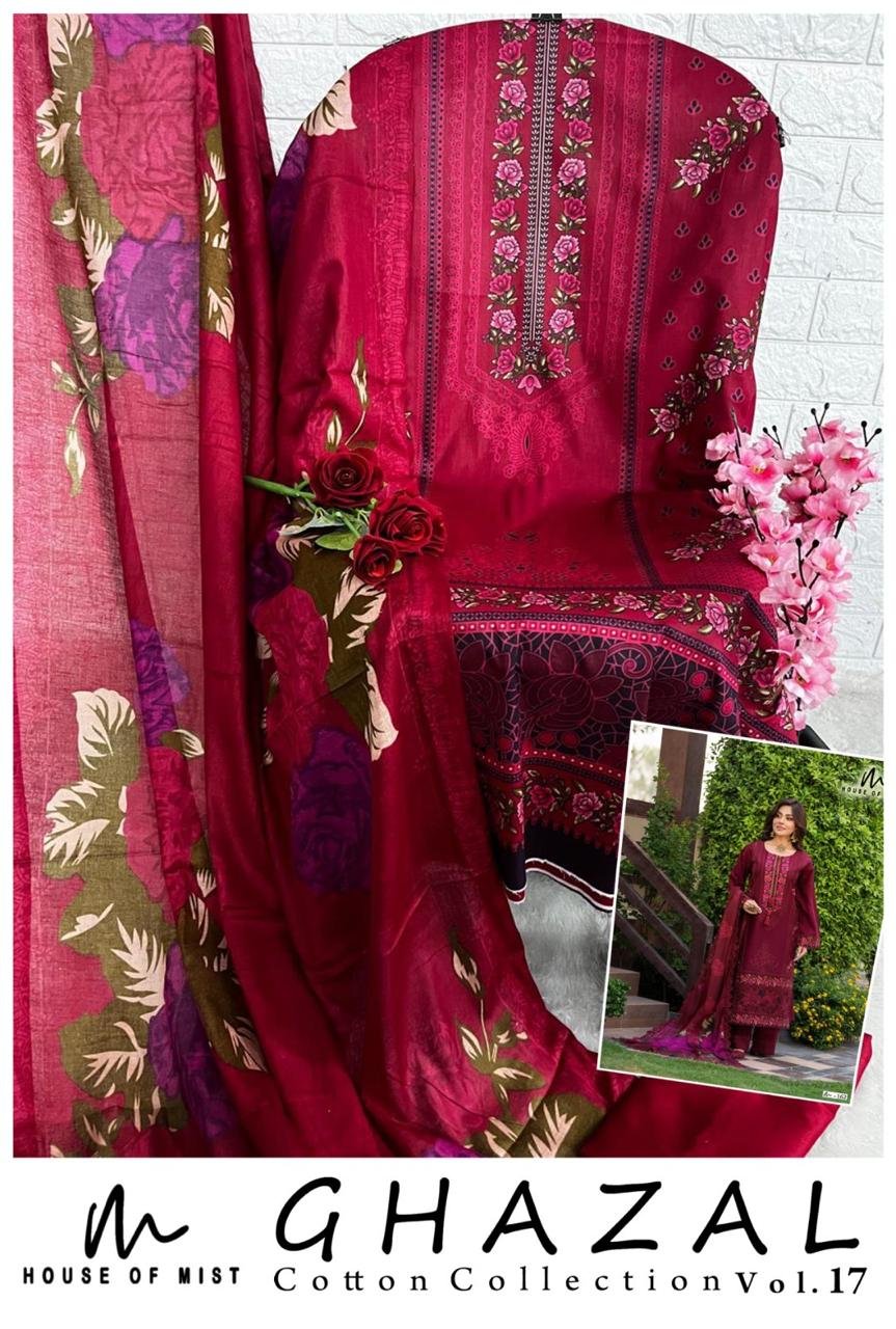 GHAZAL COTTON COLLECTION 17 (cotton Dupatta) - Image 5