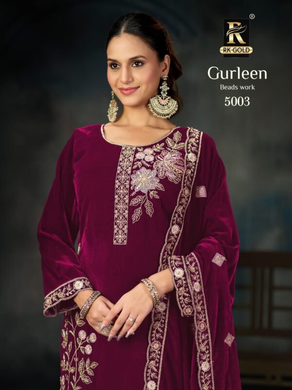 GURLEEN 5003 VELVET RK GOLD