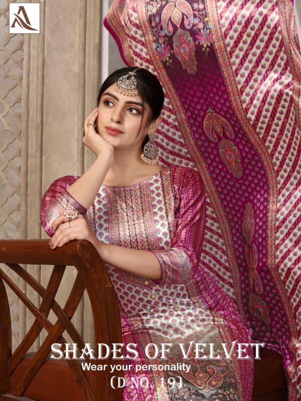 SHADE OF VELVET 19 ALOK SUITS