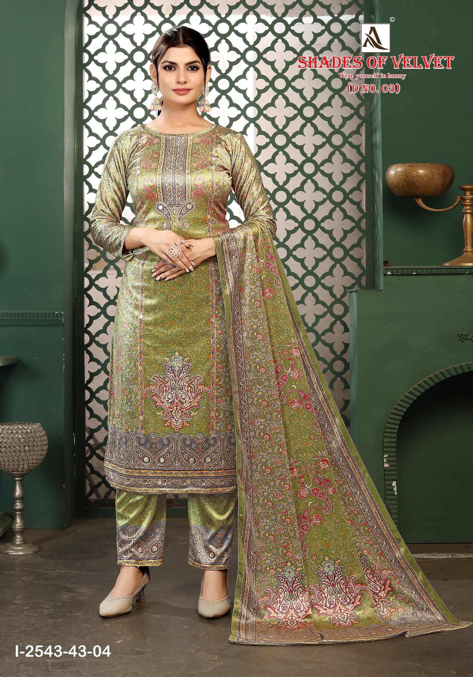 SHADE OF VELVET 3 ALOK SUITS (winter Collection) - Image 10