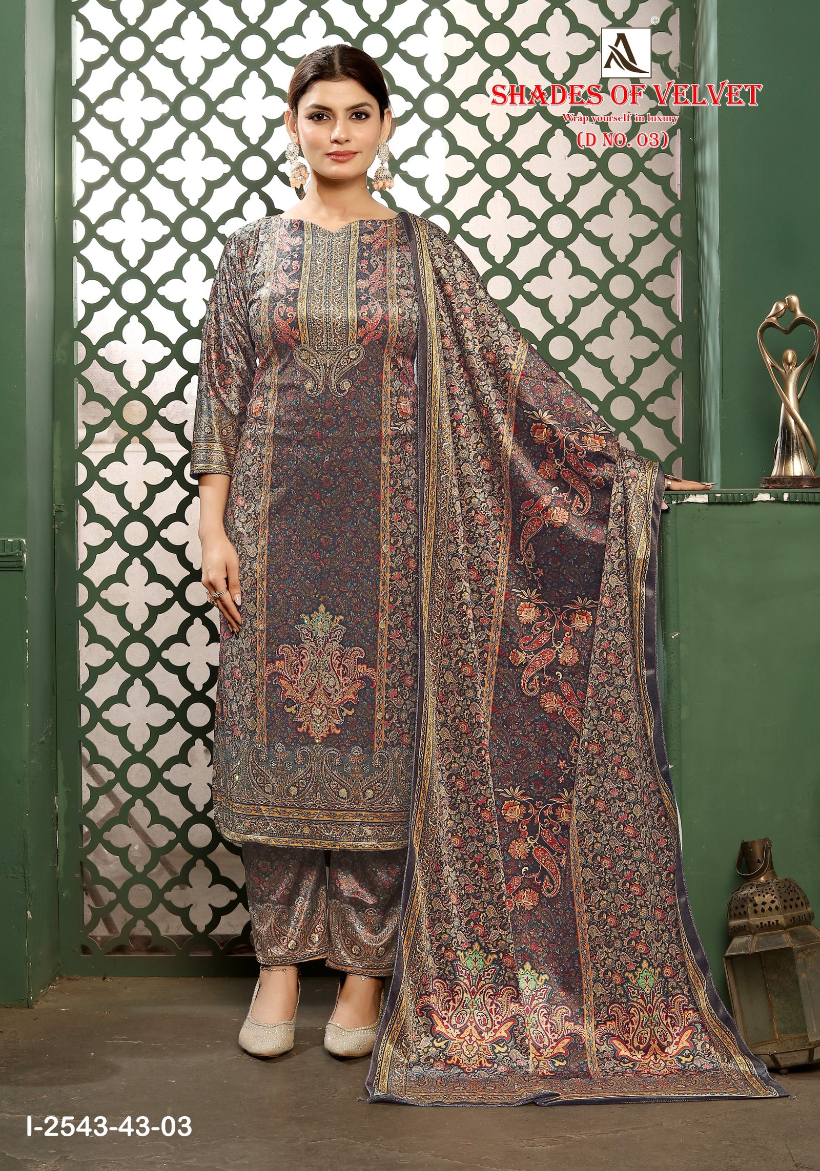 SHADE OF VELVET 3 ALOK SUITS (winter Collection) - Image 5