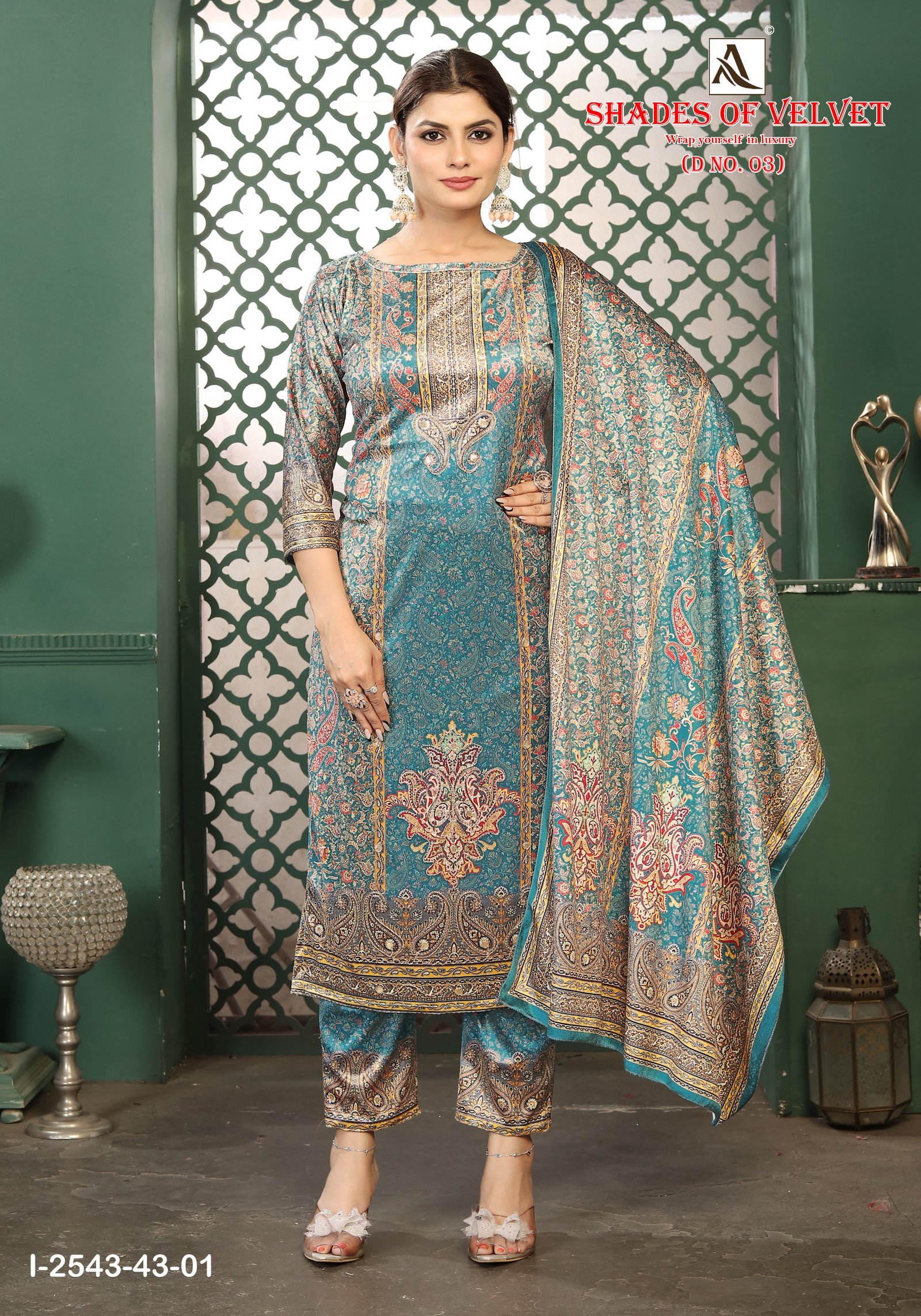 SHADE OF VELVET 3 ALOK SUITS (winter Collection) - Image 8