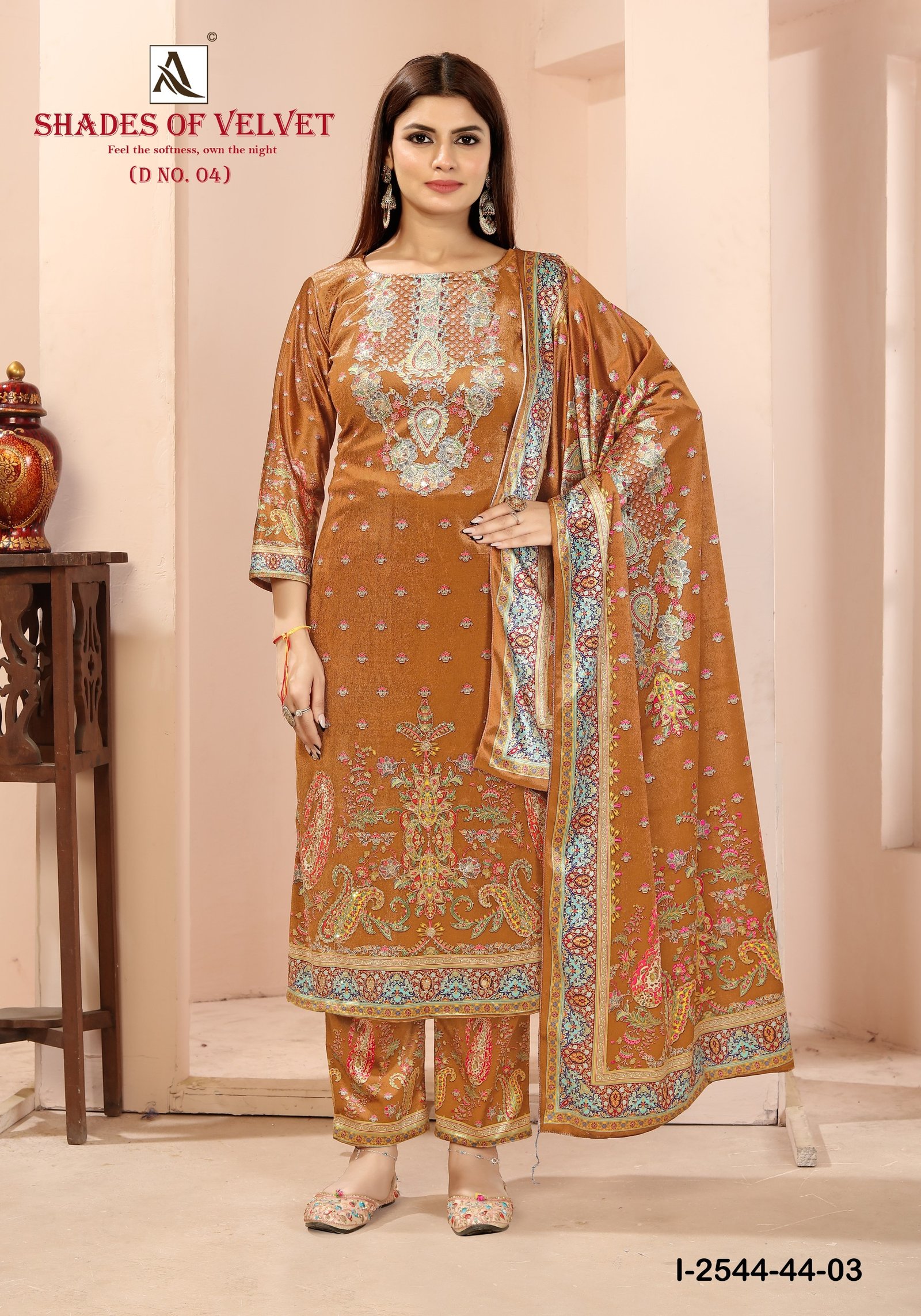 SHADE OF VELVET 4 ALOK SUITS (winter Collection) - Image 4