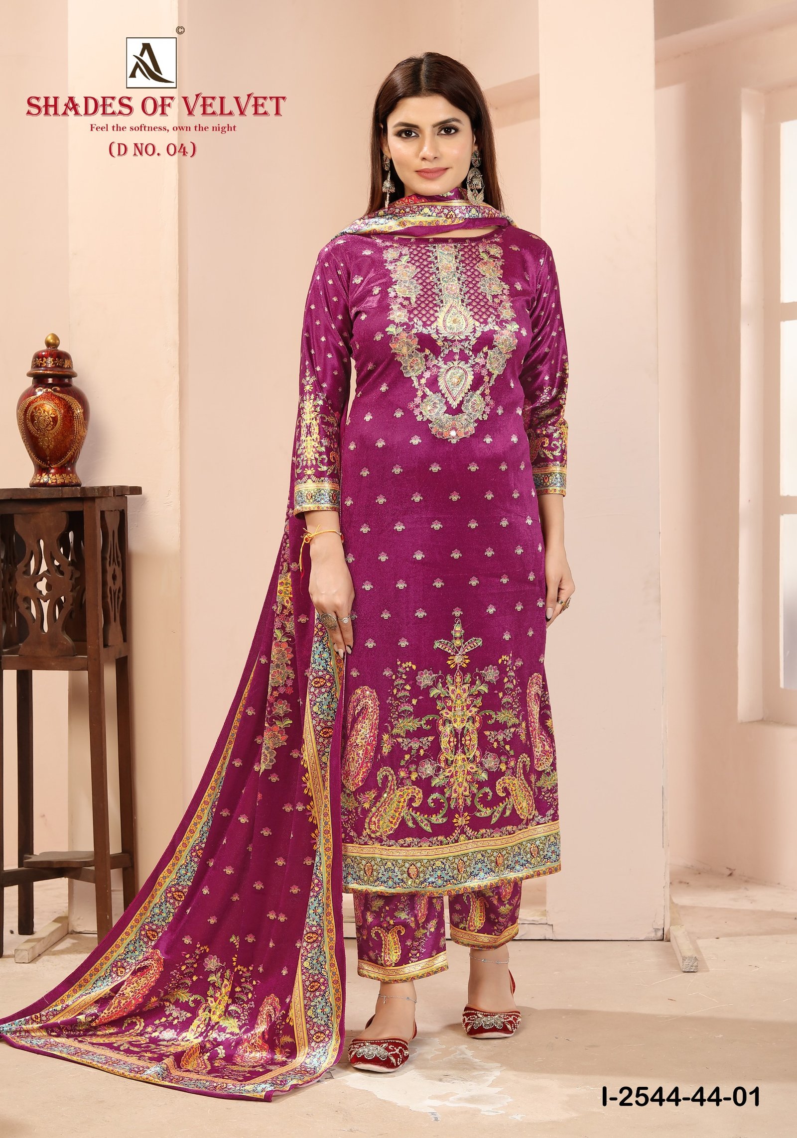 SHADE OF VELVET 4 ALOK SUITS (winter Collection) - Image 5