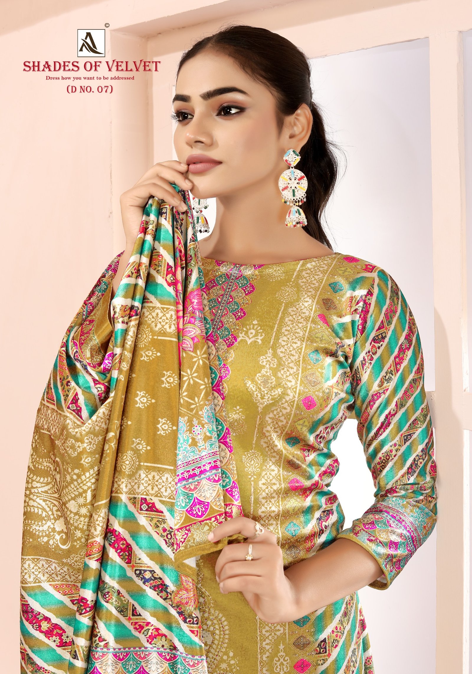 SHADE OF VELVET 7 ALOK SUITS (winter Collection) - Image 10