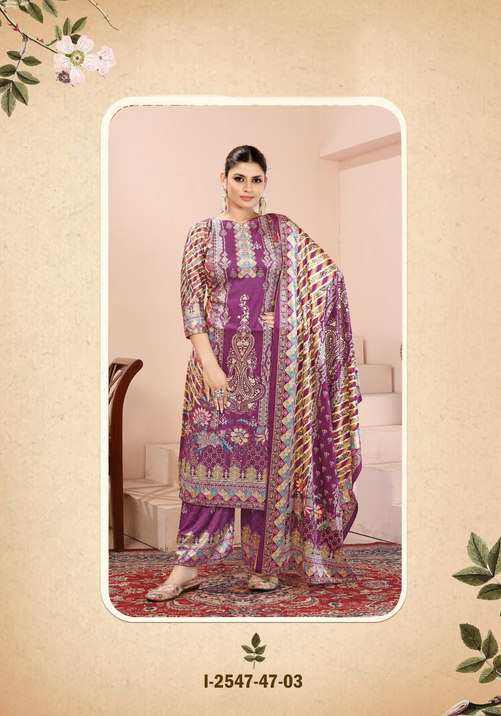 SHADE OF VELVET 7 ALOK SUITS