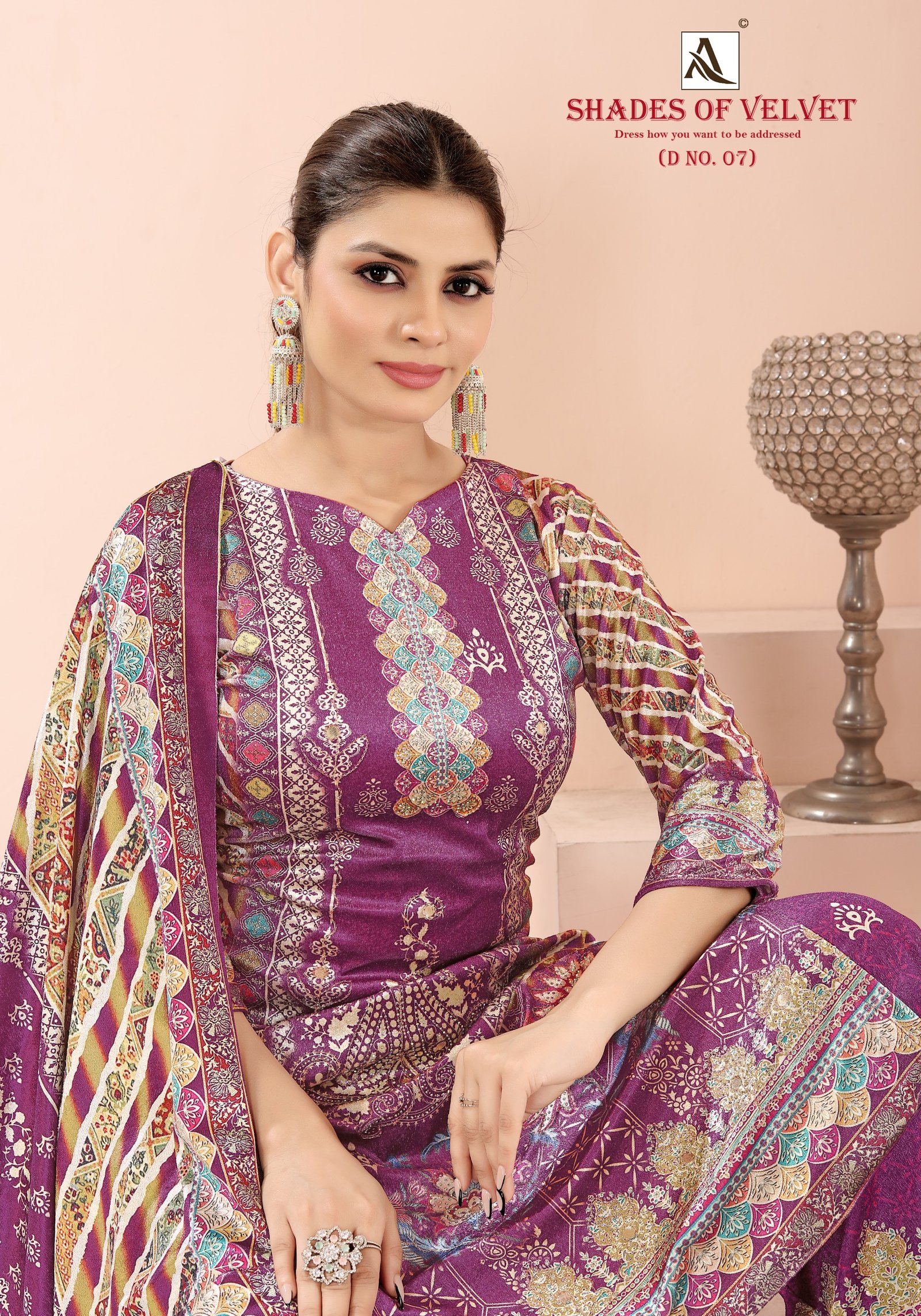 SHADE OF VELVET 7 ALOK SUITS (winter Collection) - Image 4