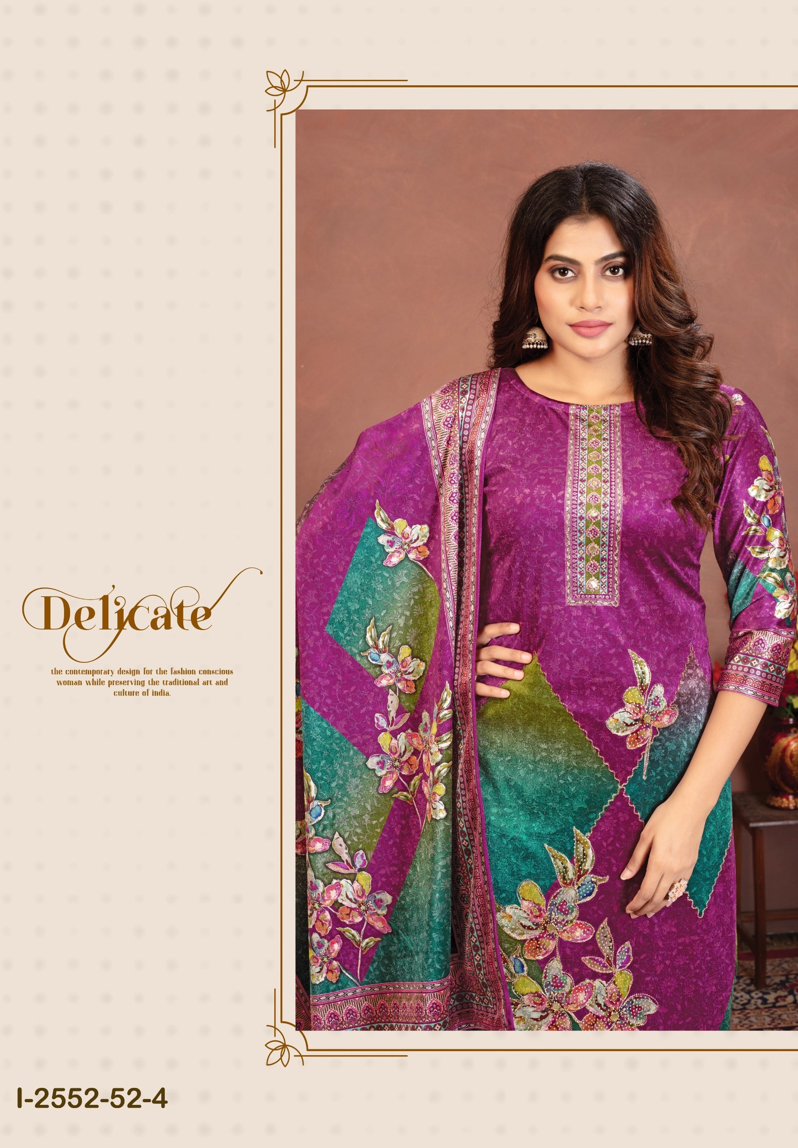 SHADE OF VELVET 9 ALOK SUITS (winter Collection) - Image 7