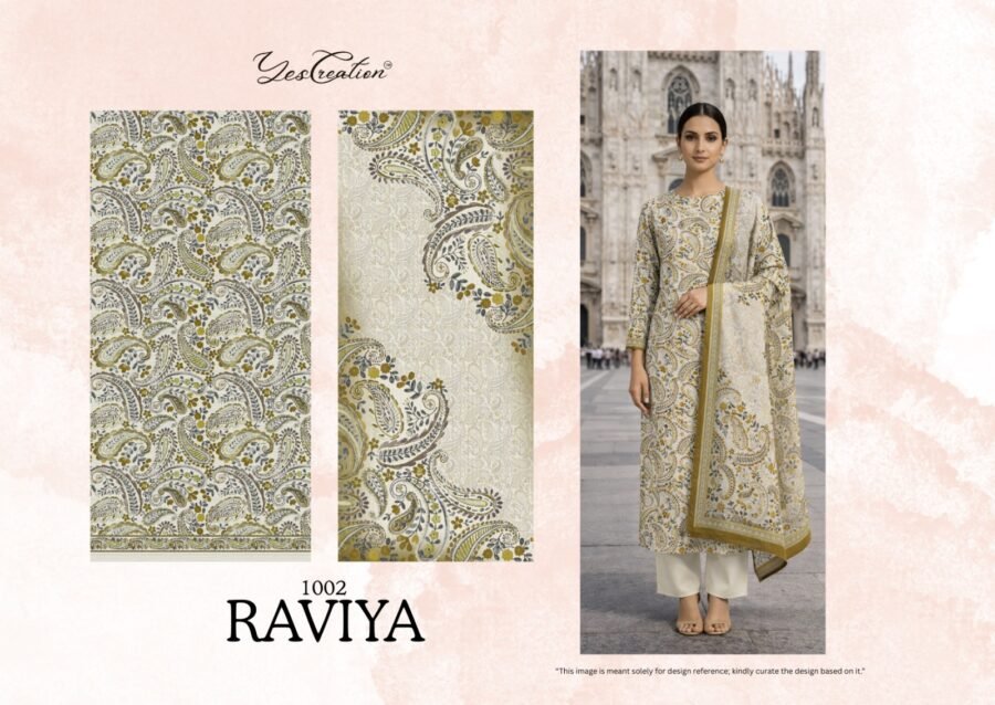 Pink Raviya RAVIYA YASH FAB - Standard Embroidery