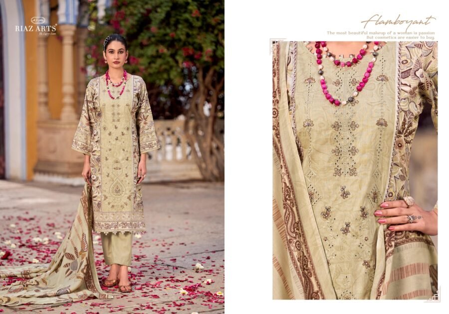 Saeed Riaz ABU SAEED RIAZ ARTS (Cotton Dupatta) - Standard Embroidery