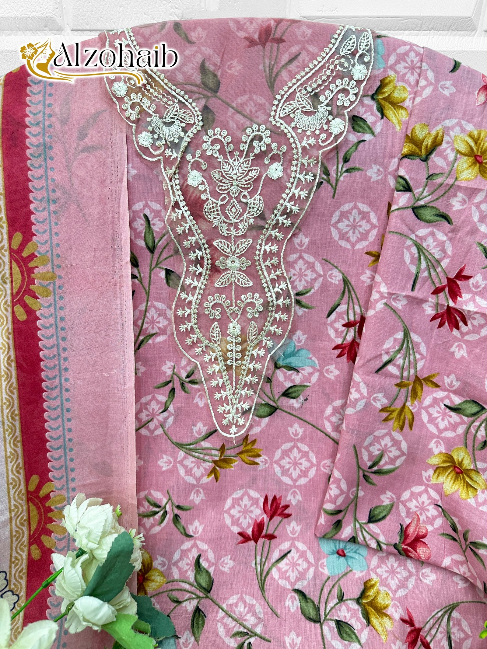 ALZOHAIB AZ 1414 (cotton Dupatta) - Image 3