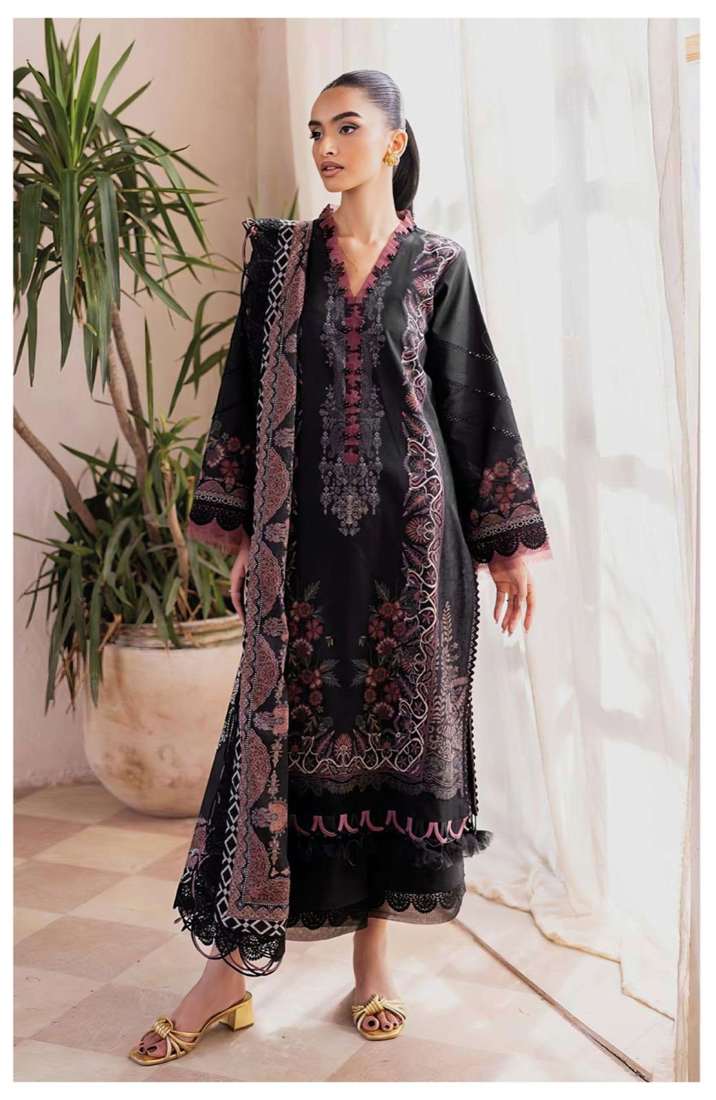 ALZOHAIB AZ 1461 (chiffon Dupatta) - Image 4