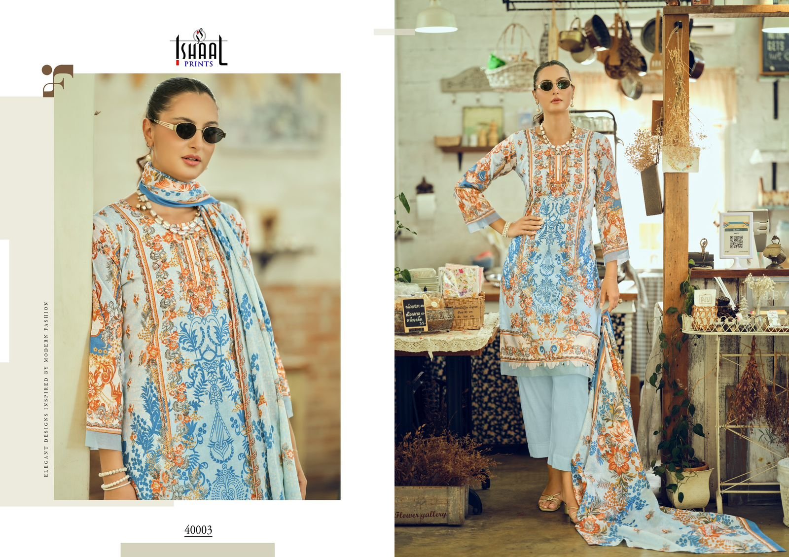 ISHAAL GULMOHAR VOL 40 (cotton Dupatta) - Image 8