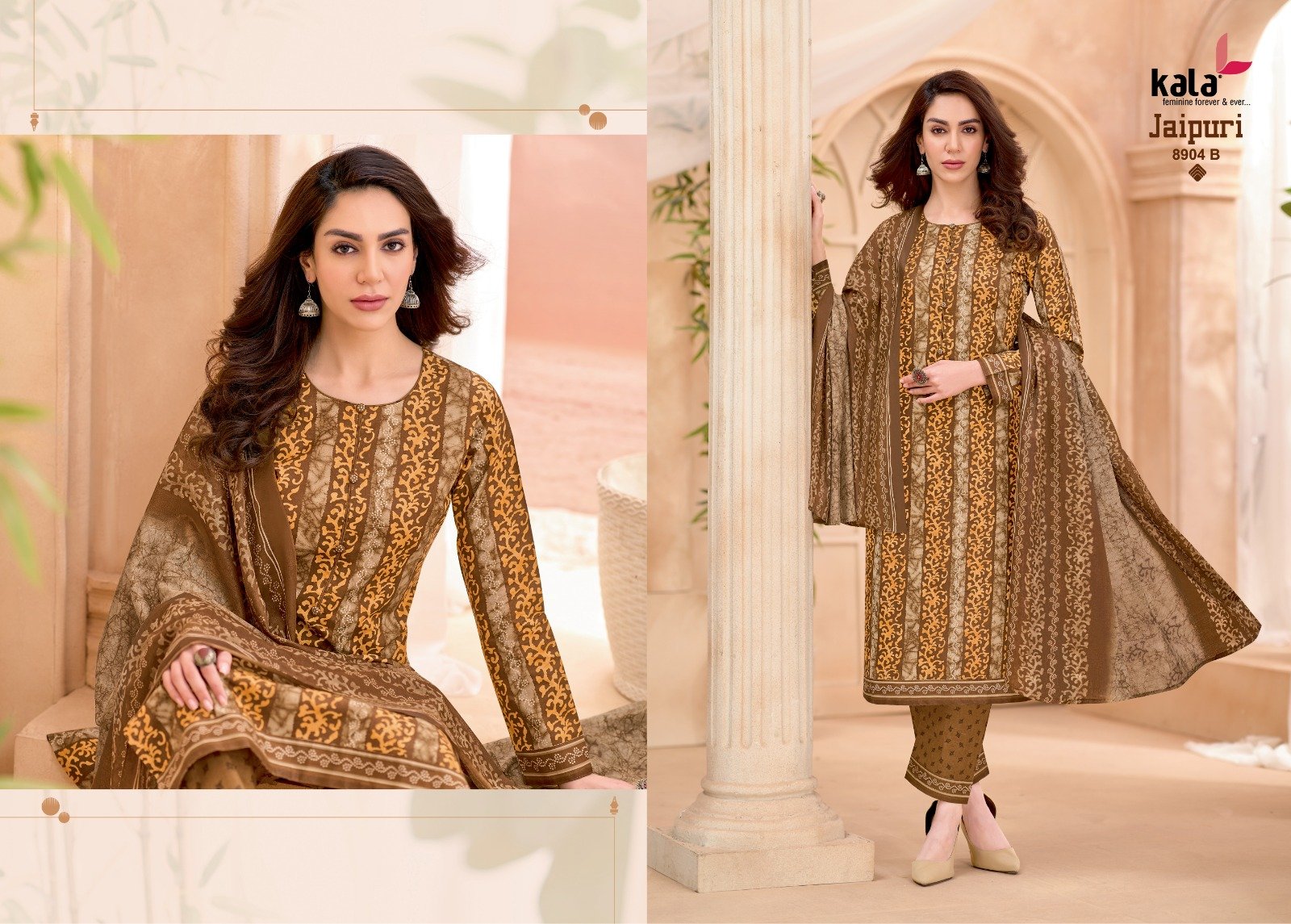 JAIPURI VOL 9 KALA CREATION (cotton Dupatta) - Image 10