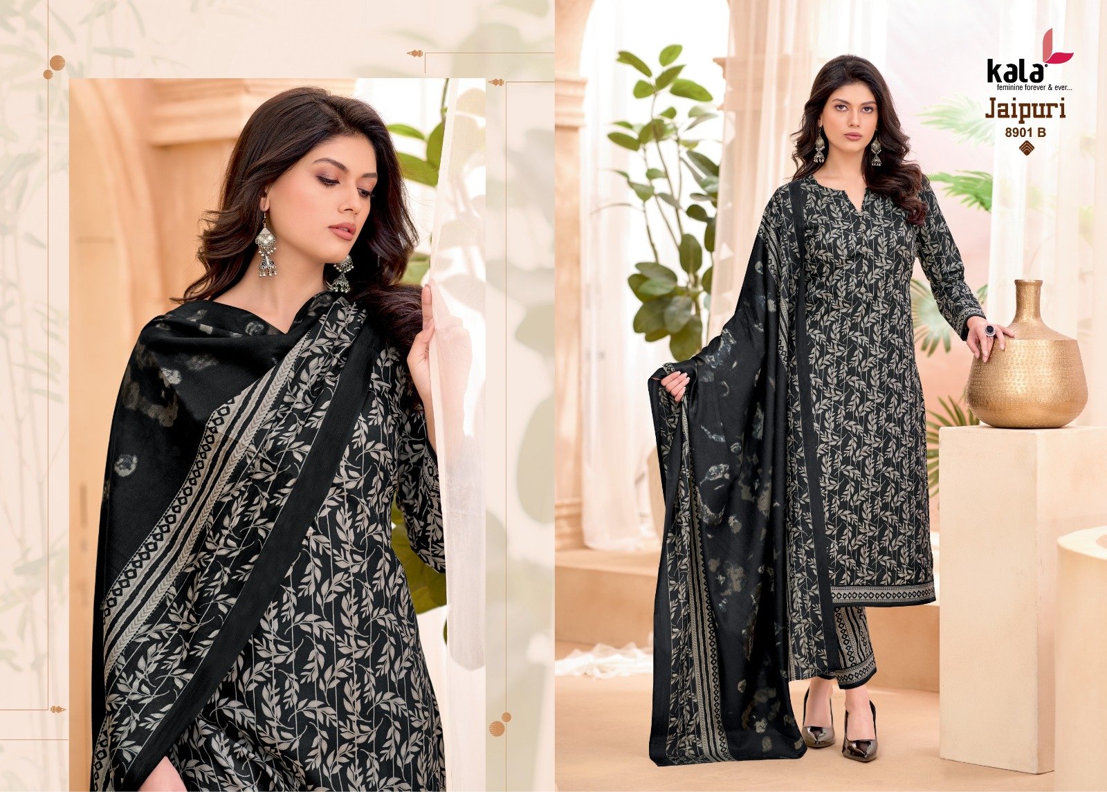 JAIPURI VOL 9 KALA CREATION (cotton Dupatta) - Image 11