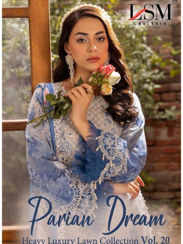 PARIAN DREAM HEAVY LUXURY LAWN COLLECTION VOL 20 (Cotton Dupatta)
