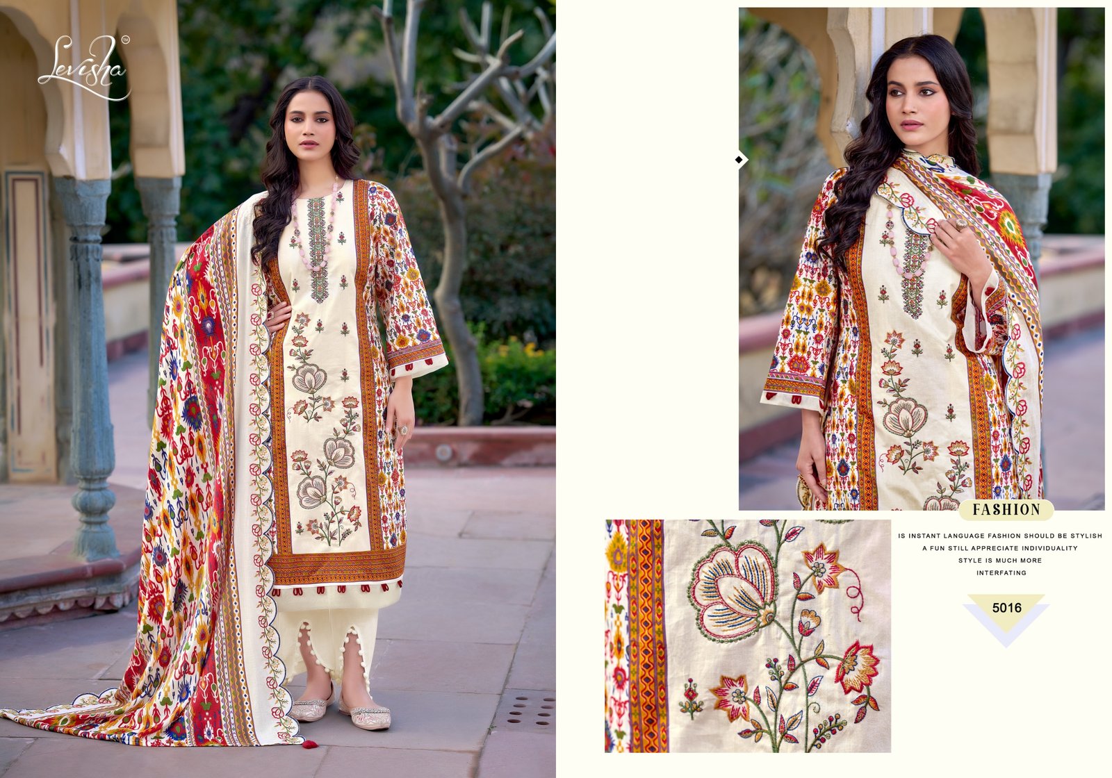 BIN SAEED NX 5 LEVISHA (Cotton Dupatta) - Image 3