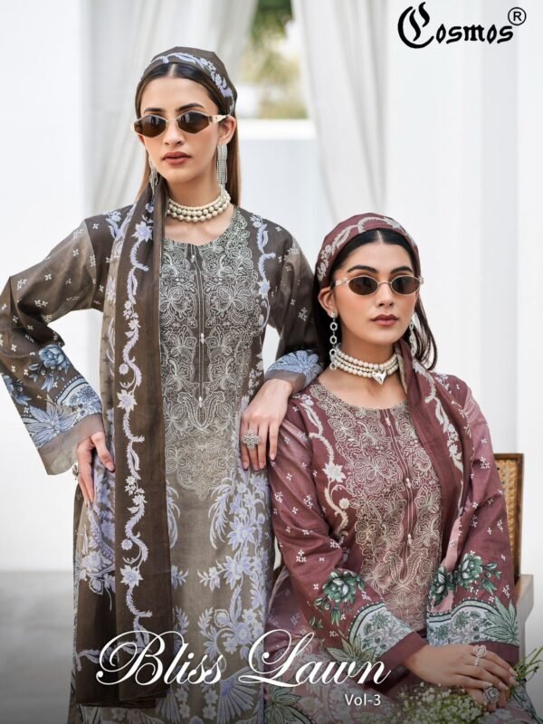 BLISS EMBROIDERYLAWN VOL 3 COSMOS