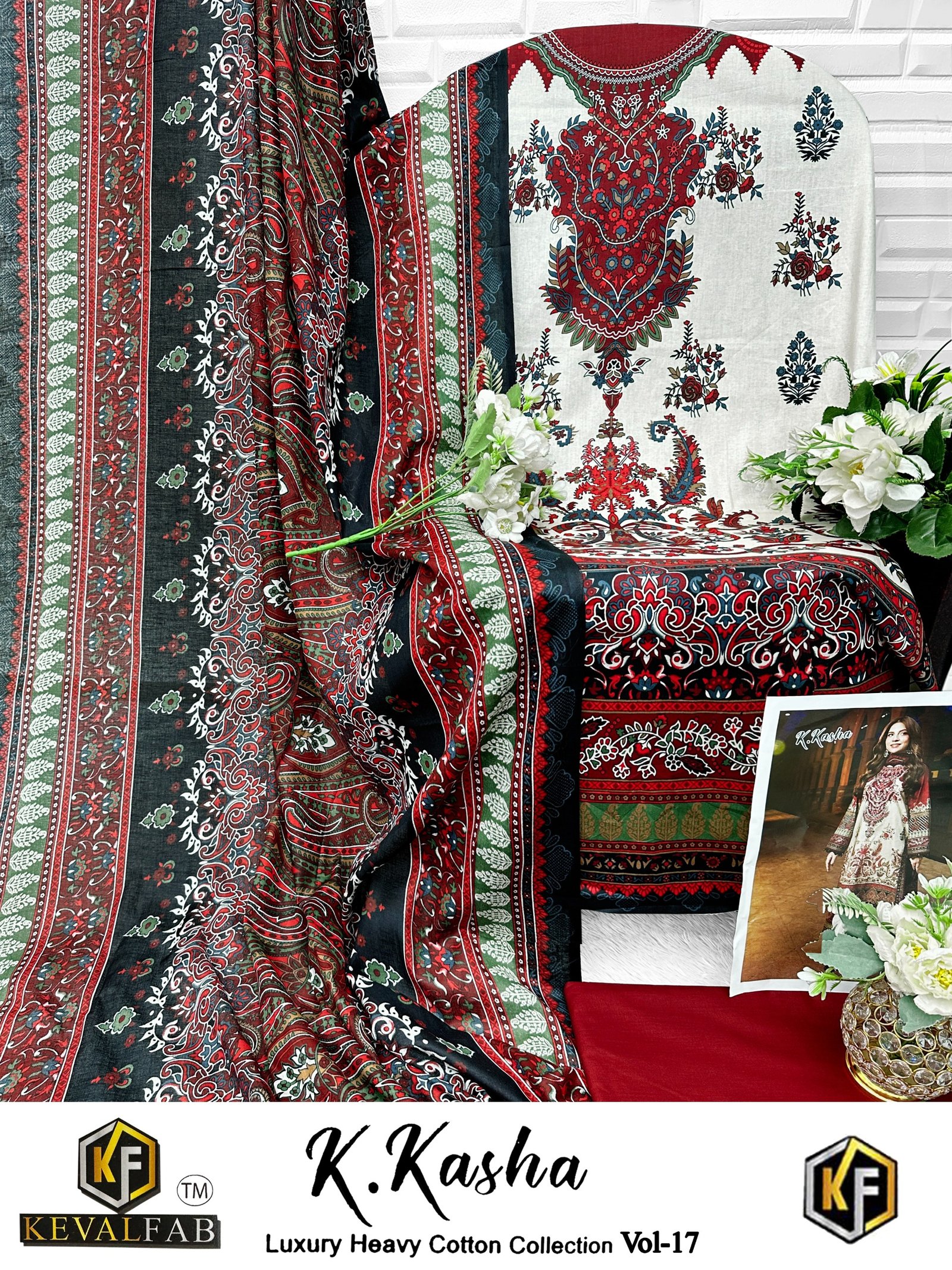 CARNATION RIAZ ARTS (Cotton Dupatta) - Image 11