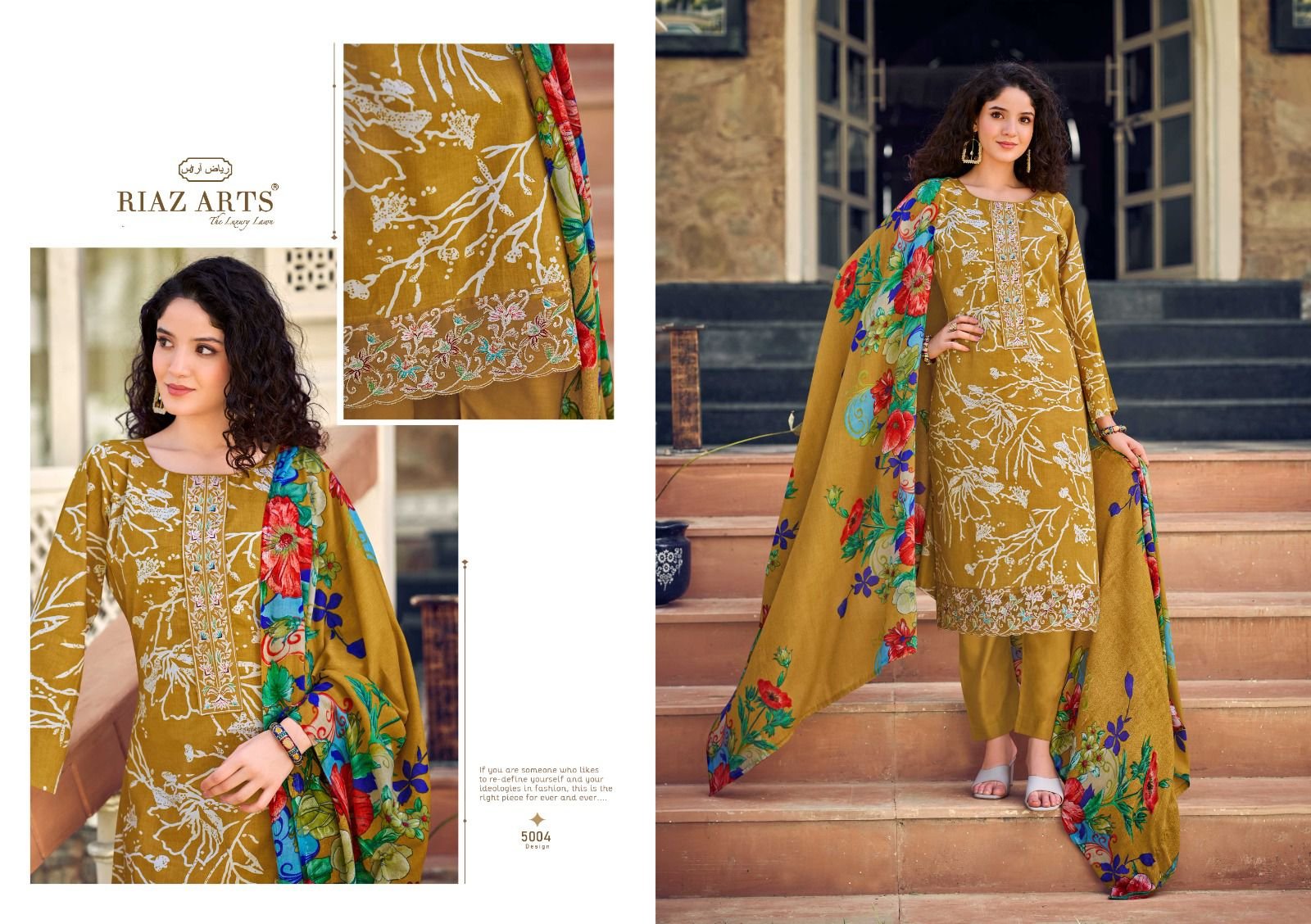 CARNATION RIAZ ARTS (Cotton Dupatta) - Image 4