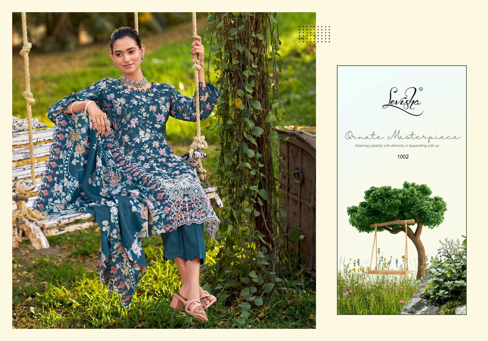 CHIKANKARI LEVISHA (Cotton Dupatta) - Image 7