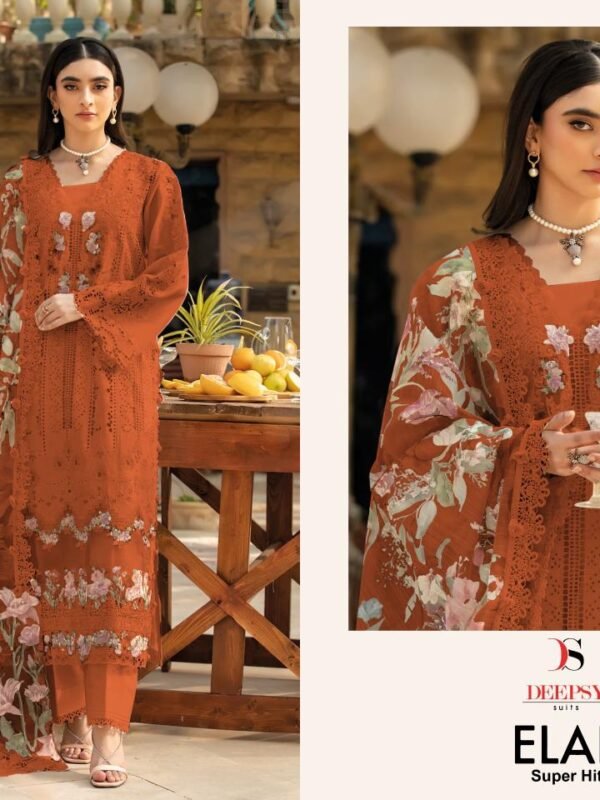 ELAF LUXURY SUPER HIT LAWN DEEPSY SUITS 1263 DARK CHART