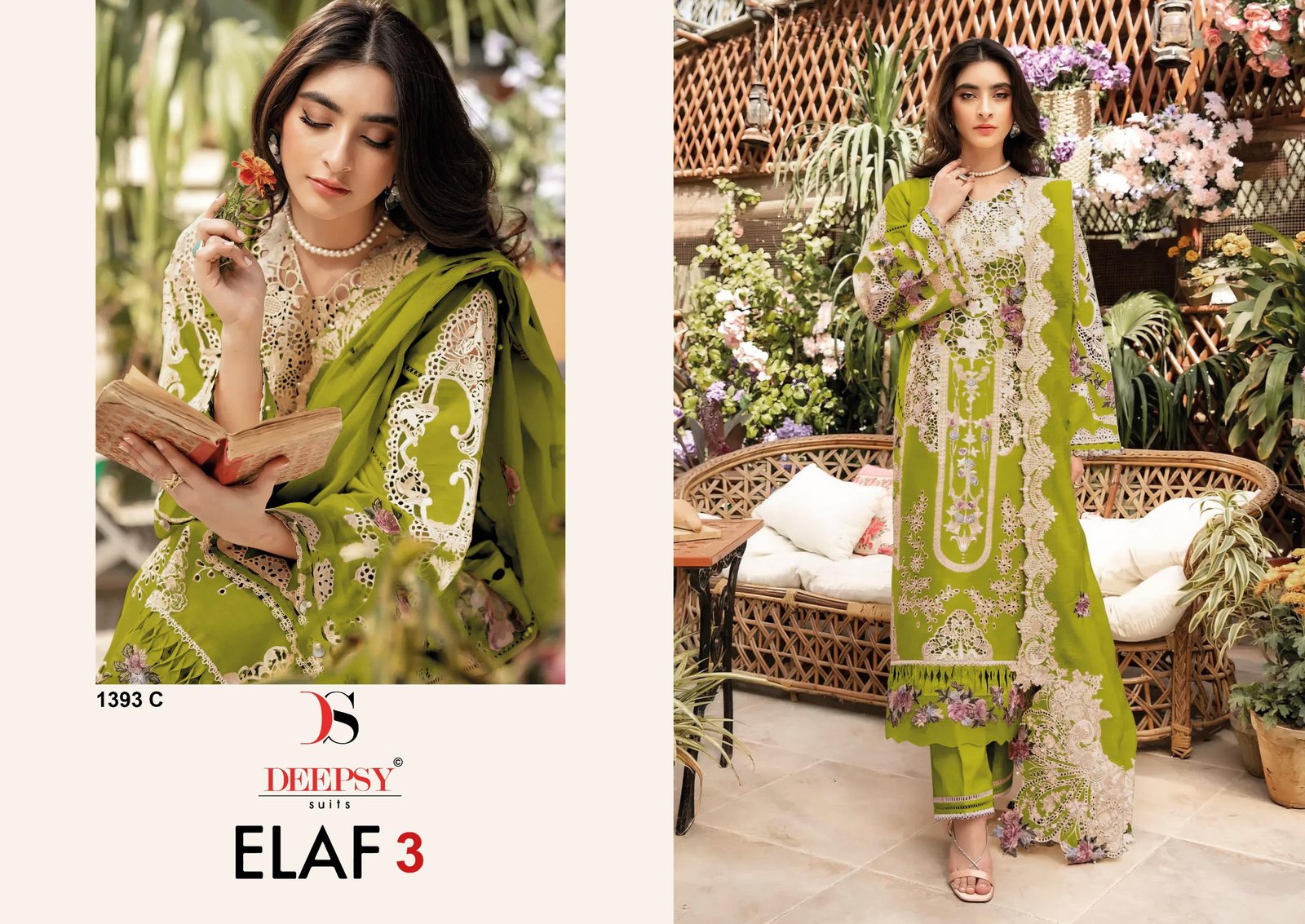 ELAF LUXURY SUPER HIT LAWN DEEPSY SUITS 1393