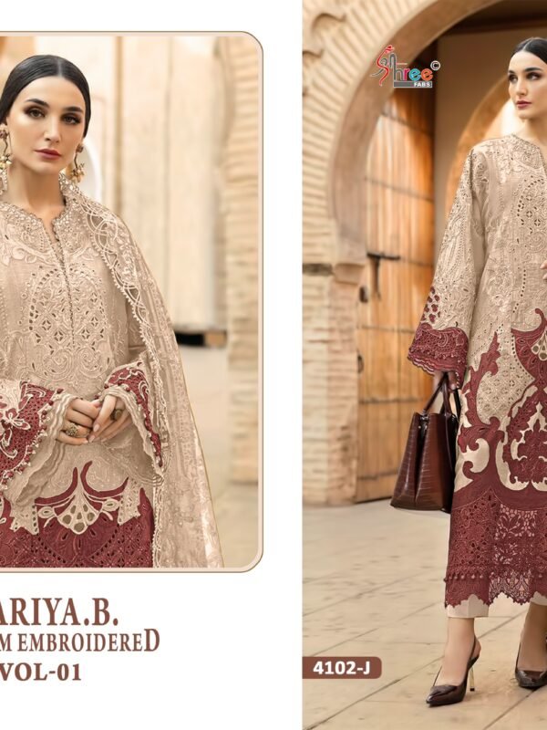 MARIYA B PREMIUM EMBROIDERED VOL 1 JKLM SHREE