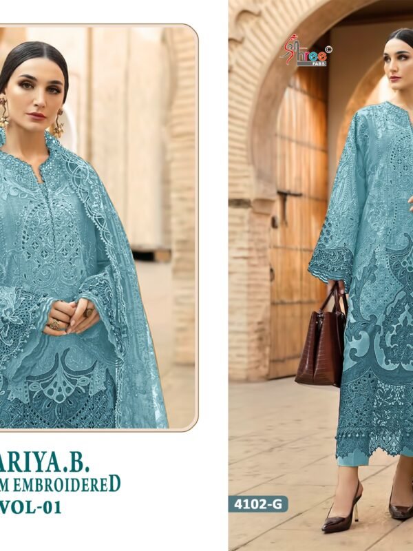 MARIYA B PREMIUM EMBROIDERED VOL 1 FGHI SHREE