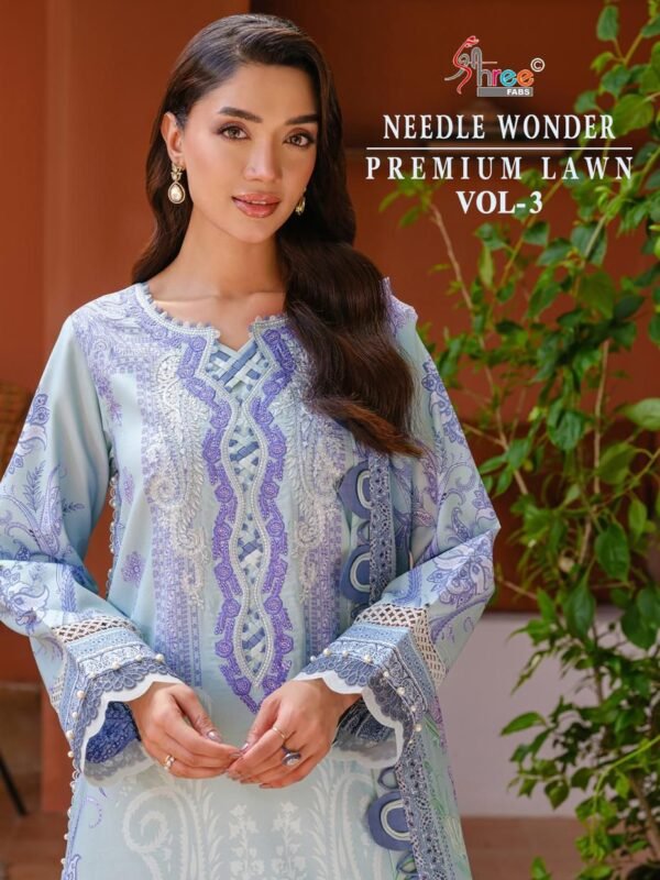 NEEDLE WONDER PREMIUM LAWN VOL 3 SHREE