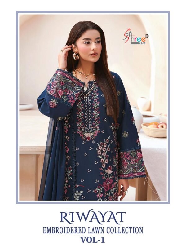 RIWAYAT EMBROIDERED LAWN COLLECTION VOL 1 SHREE