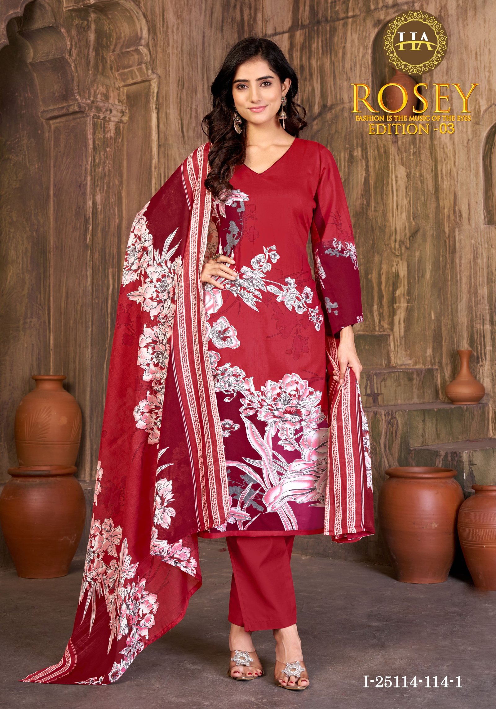 ROSEY 3 ALOK (Cotton Dupatta) - Image 12