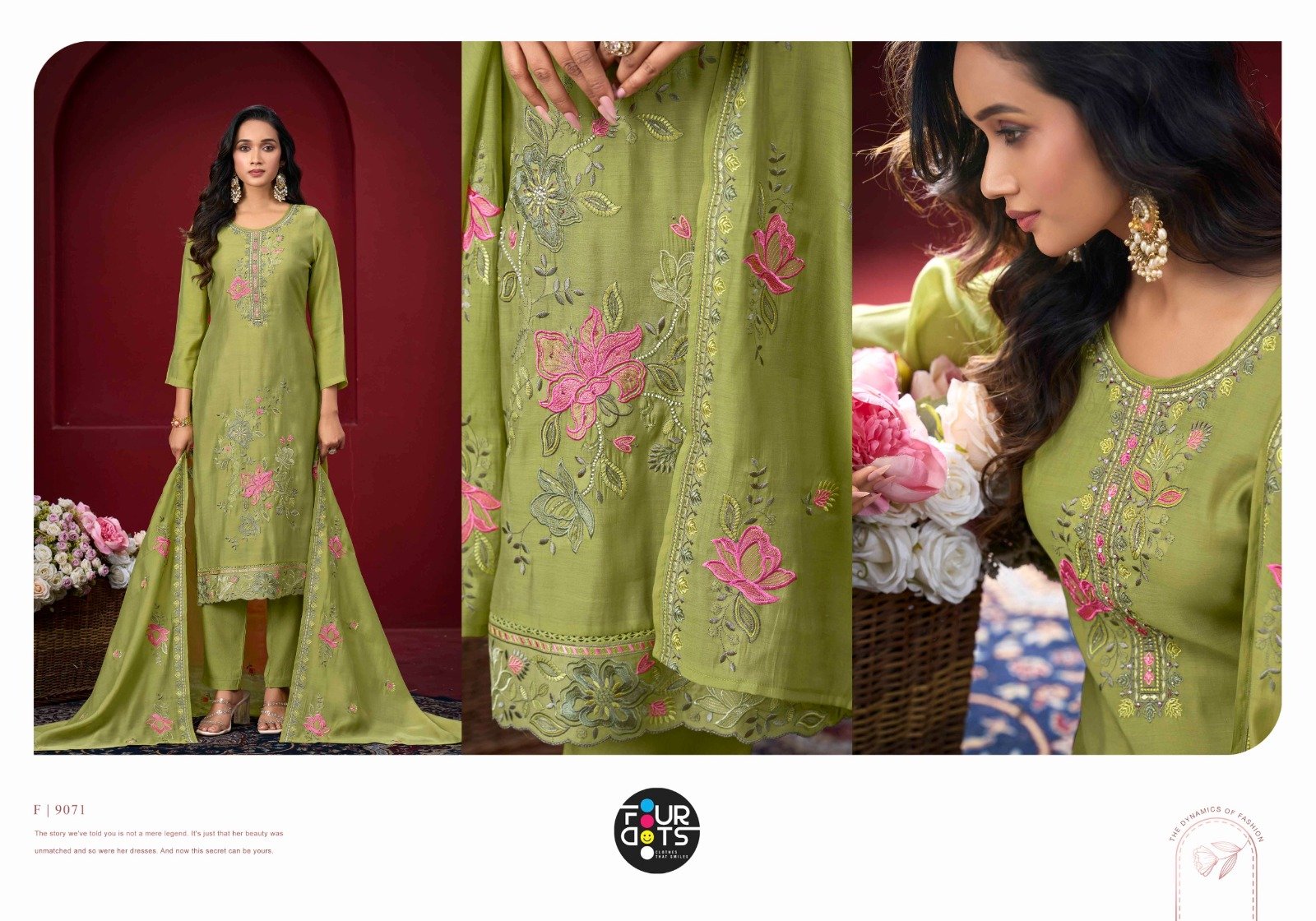 AADHYA FOURDOTS (Cotton dupatta) - Image 5