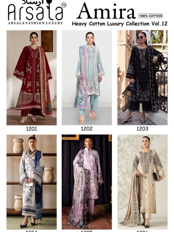 AMIRA HEAVY COTTON LUXURY COLLECTION VOL 12 ARSALA FASHION