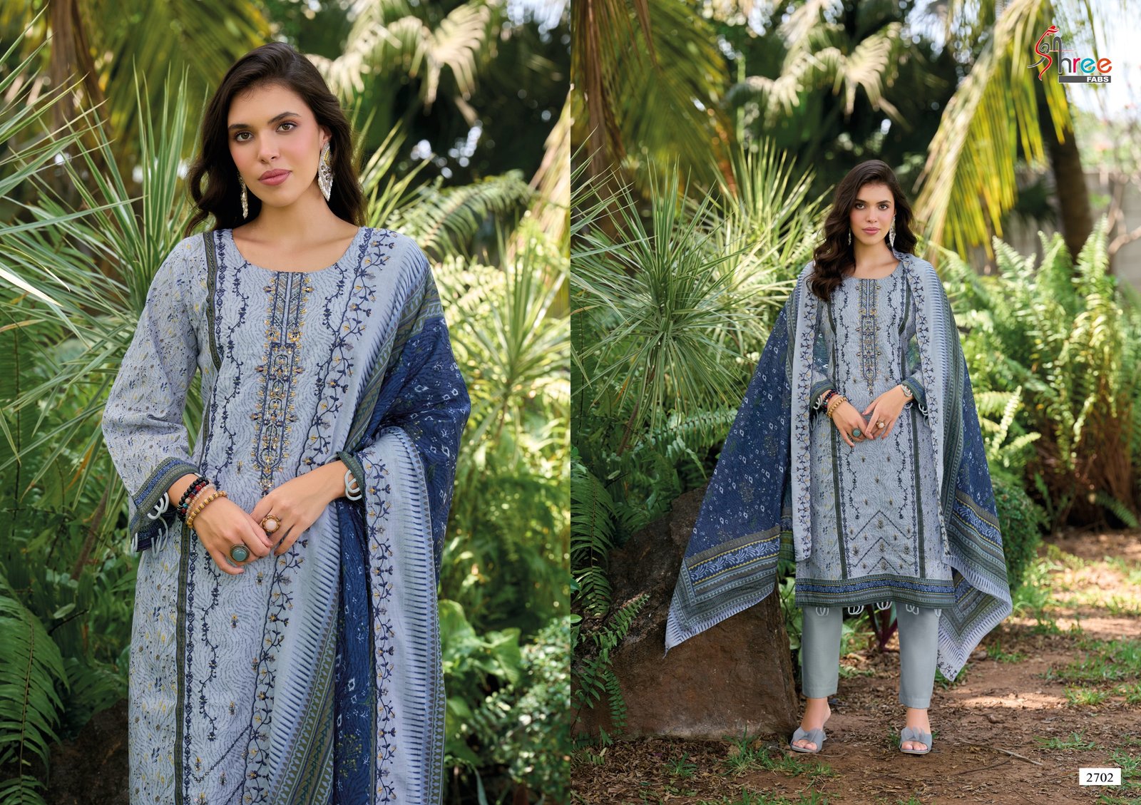 BIN SAEED LAWN COLLECTION VOL 27 SHREE (cotton Dupatta) - Image 11