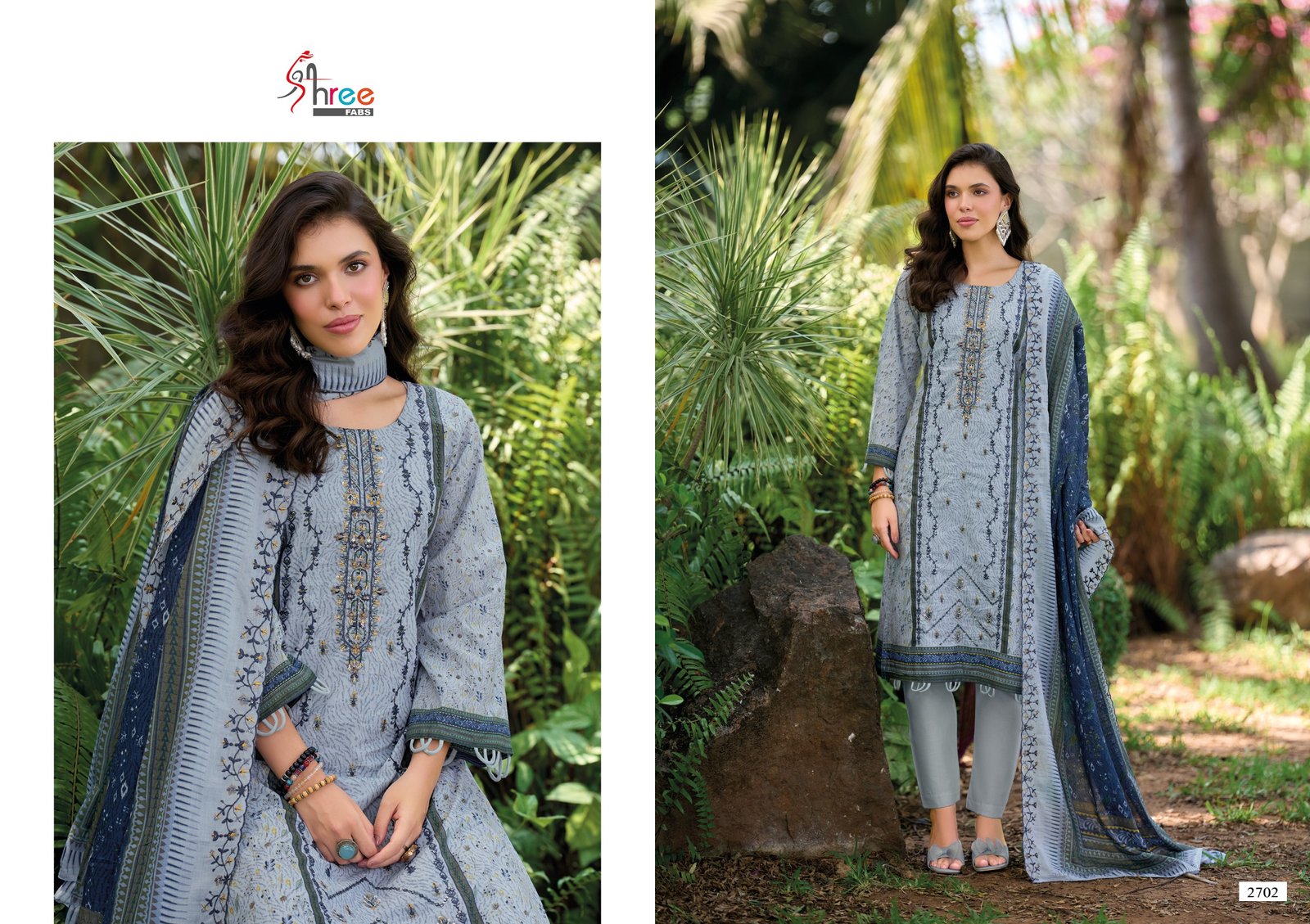 BIN SAEED LAWN COLLECTION VOL 27 SHREE (cotton Dupatta) - Image 5