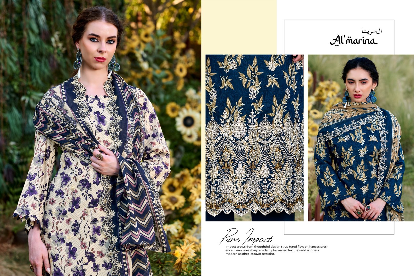 CHIKANKARI VOL 3 ALMARINA (cotton Dupatta) - Image 11