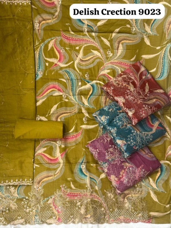 DELISHA CREATION AVC 9023 (Cotton Dupatta)