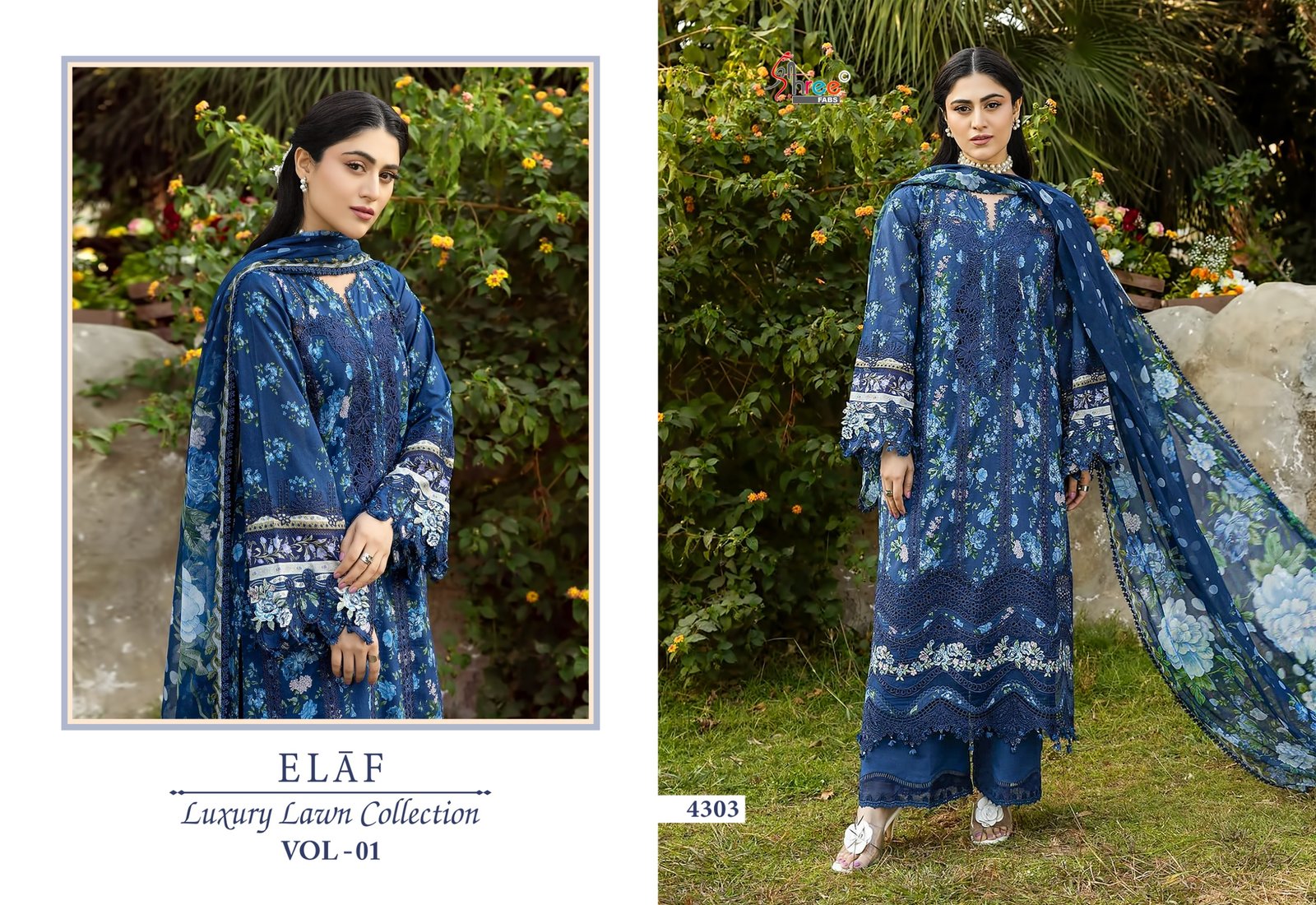 ELAF LUXURY LAWN COLLECTION VOL 1 SHREE (ChiffonDupatta) - Image 5