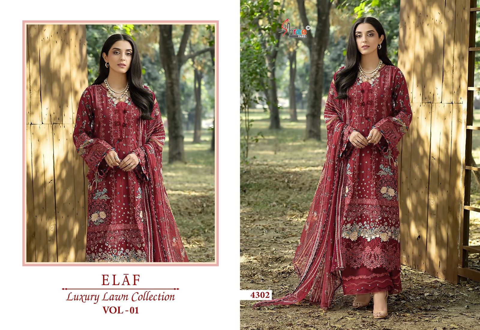 ELAF LUXURY LAWN COLLECTION VOL 1 SHREE (ChiffonDupatta) - Image 7