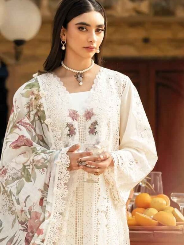 ELAF LUXURY SUPER HIT LAWN DEEPSY SUITS 1263 WHITE