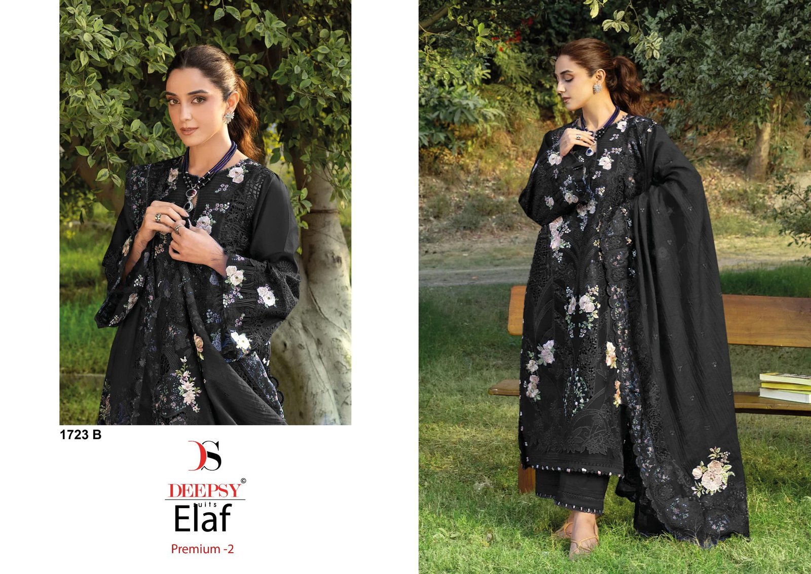 ELAF PREMIUM 2 LUXURY LAWN DEEPSY SUITS 1723 (Kota Dupatta) READYMADE - Image 3