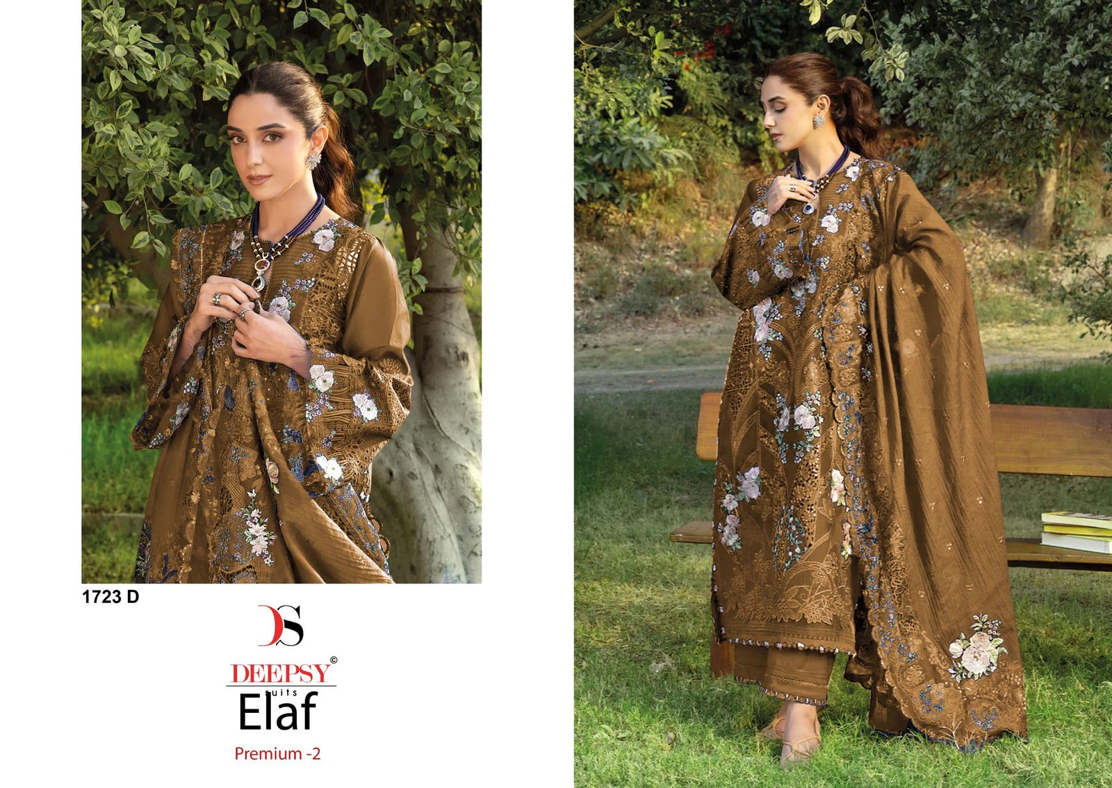 ELAF PREMIUM 2 LUXURY LAWN DEEPSY SUITS 1723 (Kota Dupatta) READYMADE - Image 5