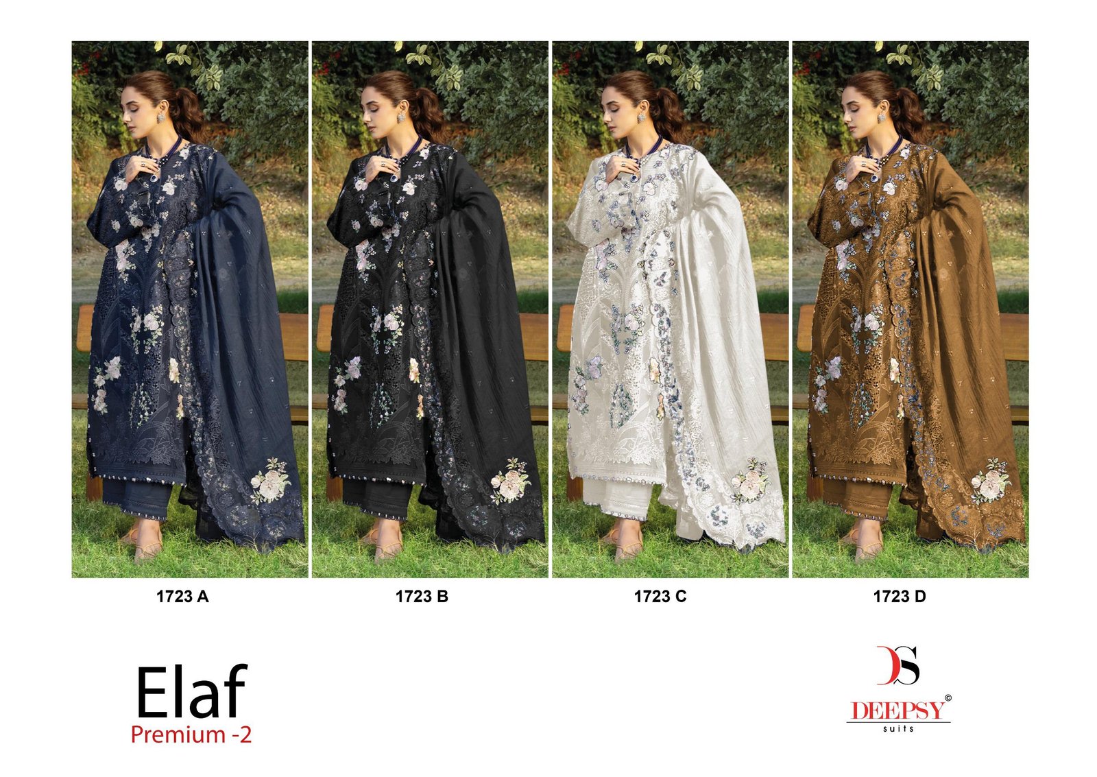 ELAF PREMIUM 2 LUXURY LAWN DEEPSY SUITS 1723 (Kota Dupatta) READYMADE - Image 6